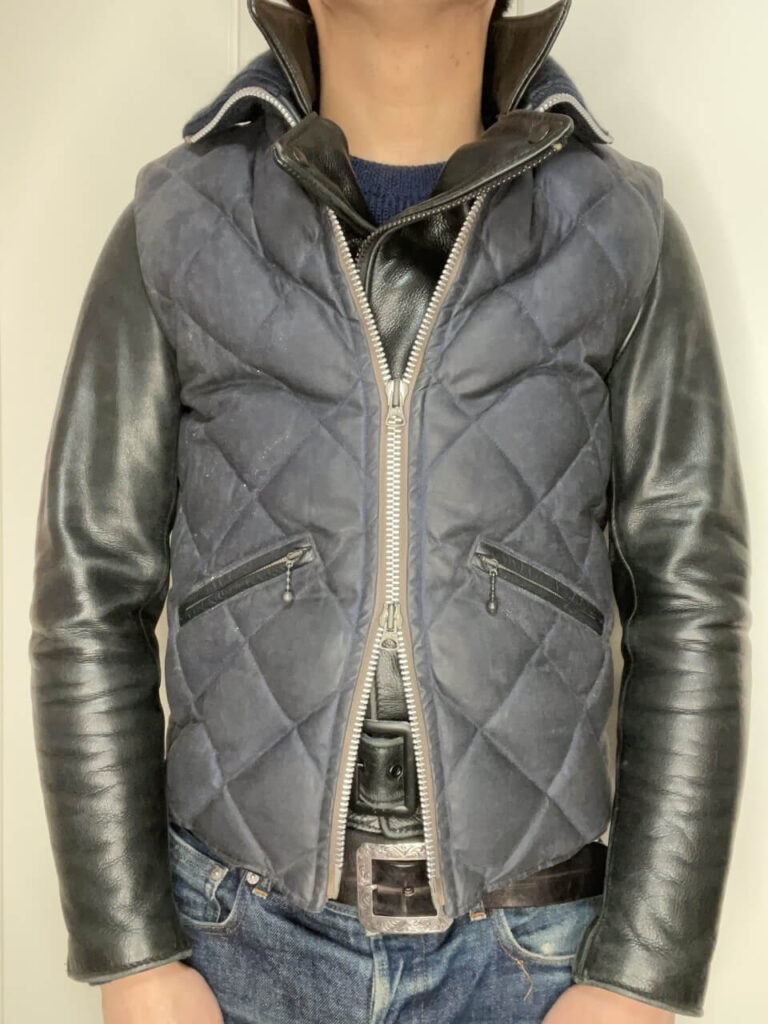 513USTサイズ36にAD-D-03サイズ36を重ね着。