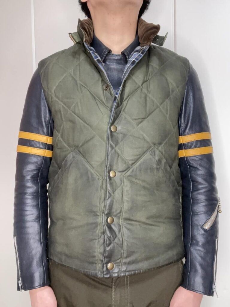 AD-03CSサイズ38にAD-D-04サイズ38を重ね着。