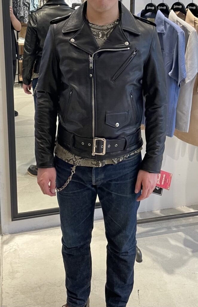 schottワンスターTALLのサイズ40を試着