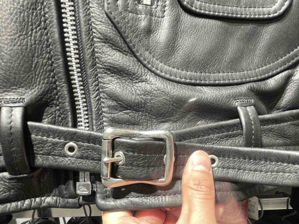 Schott 528US COW NEW NAKED D-POCKET RIDERSのベルト