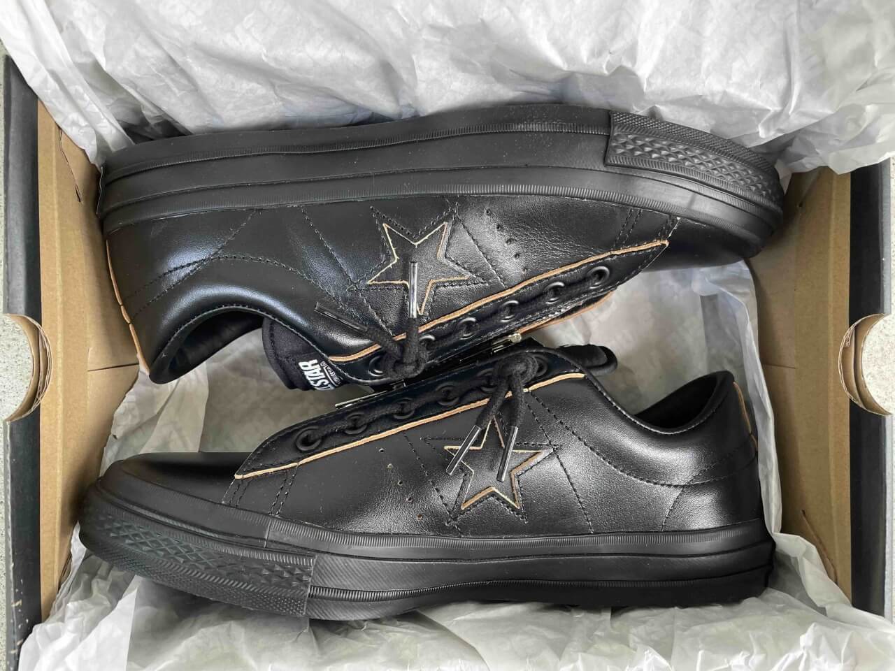 Schott×CONVERSEのコラボ「ONE STAR Z」を購入レビュー！茶芯レザー 