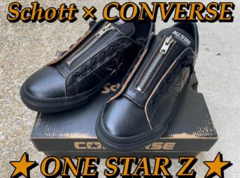 Schott×CONVERSEのコラボスニーカー「ONE STAR Z」