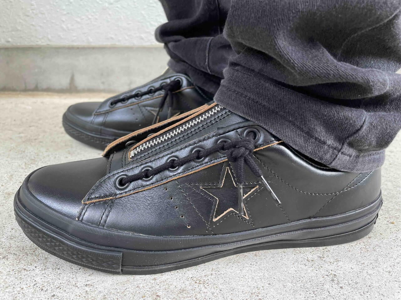 Schott×CONVERSEのコラボ「ONE STAR Z」を購入レビュー！茶芯レザー 