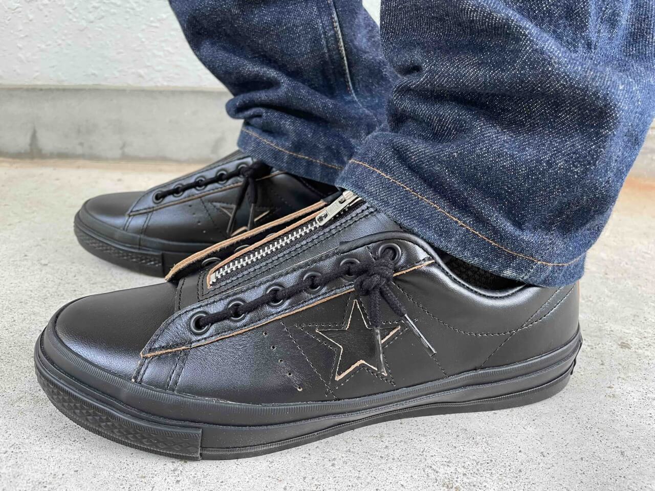 Schott×CONVERSEのコラボ「ONE STAR Z」を購入レビュー！茶芯レザー 