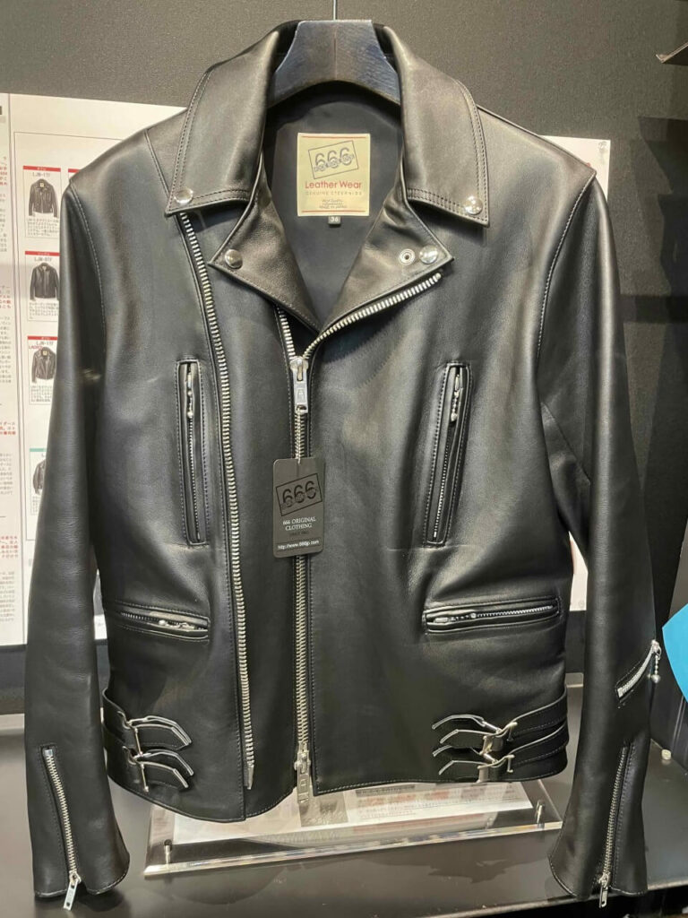 666 LJM-1TFTW タイトフィットツイントラックサイドベルトライダースジャケット