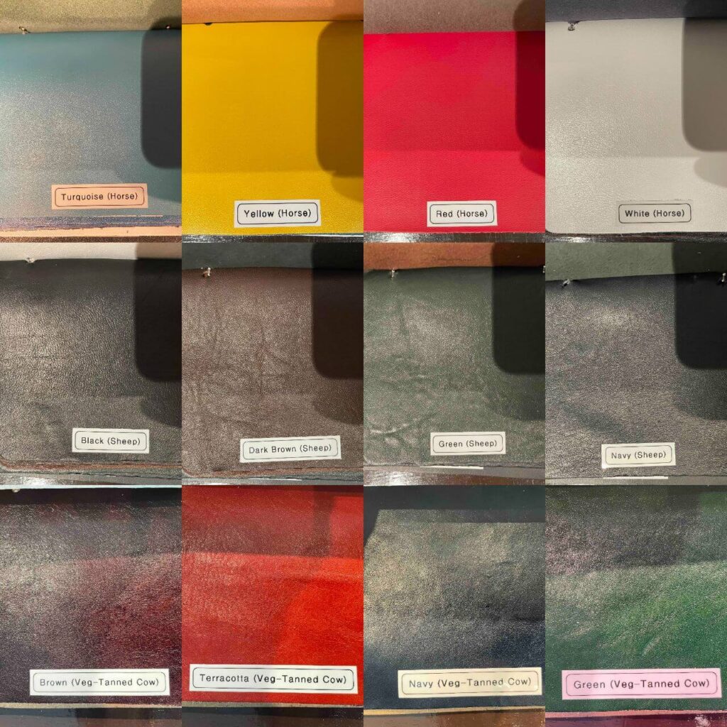 ルイスレザーのカラーレザー