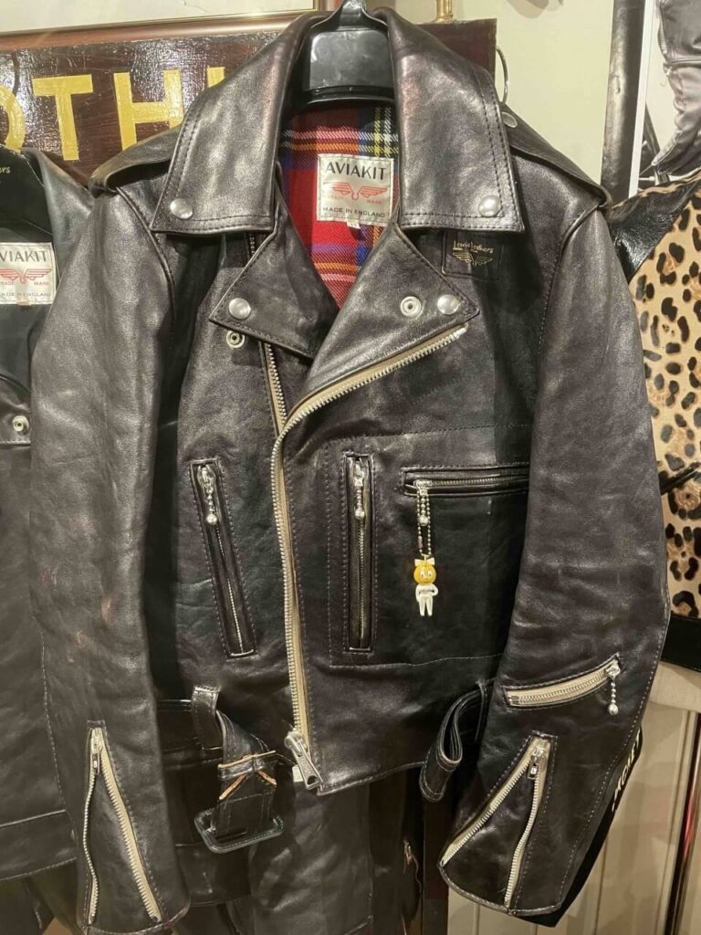 ルイスレザーブロンクスベジカウのエイジング(正面)