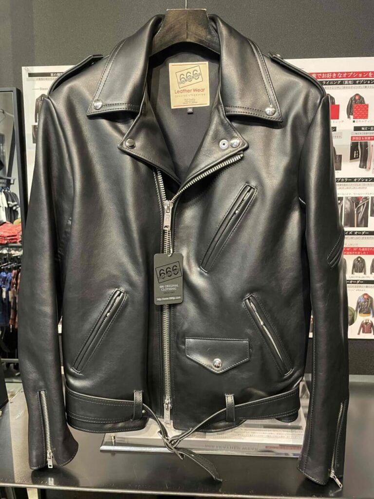 666 LJM-10TF タイトフィットフロントベルトライダースジャケット