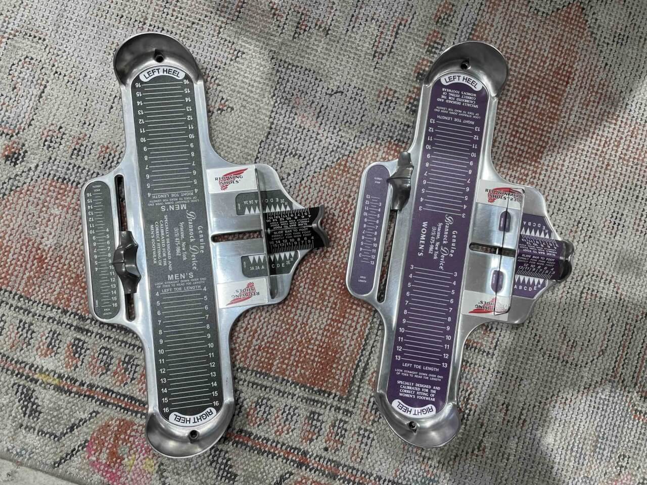 レッドウィング Brannock 足の測定器