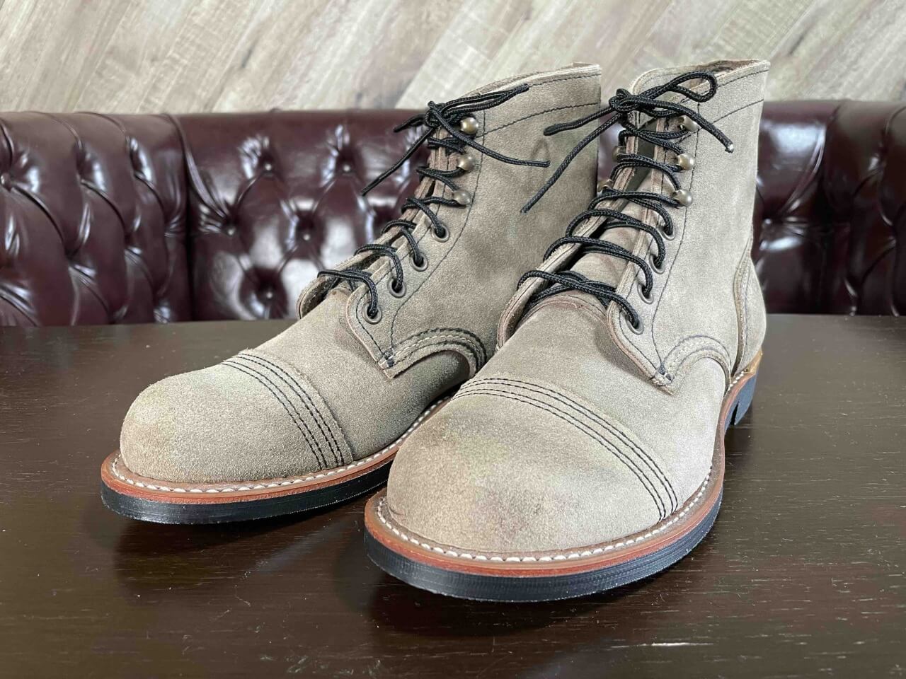 レッドウィング8087 アイアンレンジャー スレートミュールスキナーラフアウト