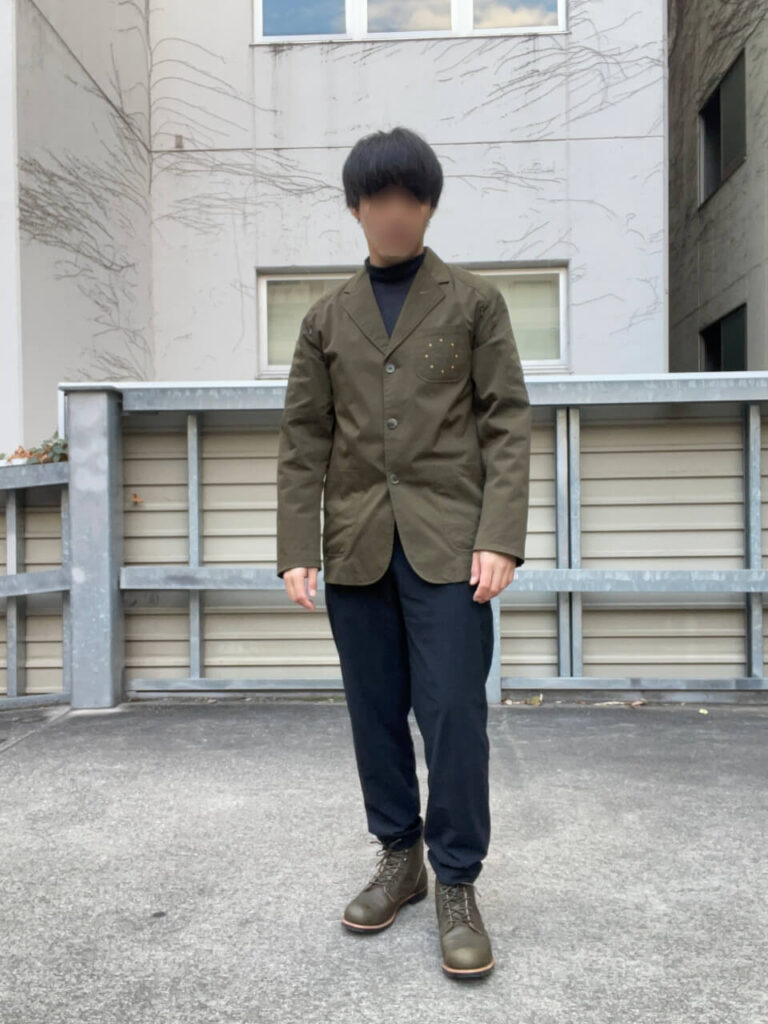 F.C.Real Bristolの3Bテーラードジャケットとレッドウィング8078のコーディネイト。