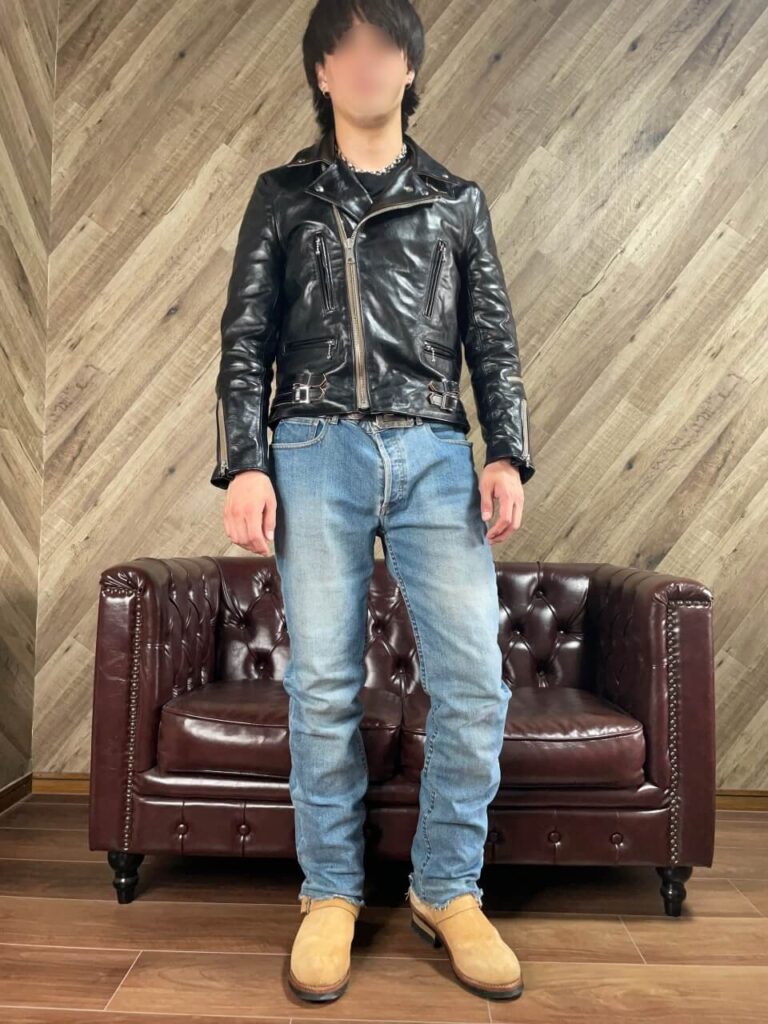 ルイスレザーライトニングとレッドウィング9269のコーディネイト