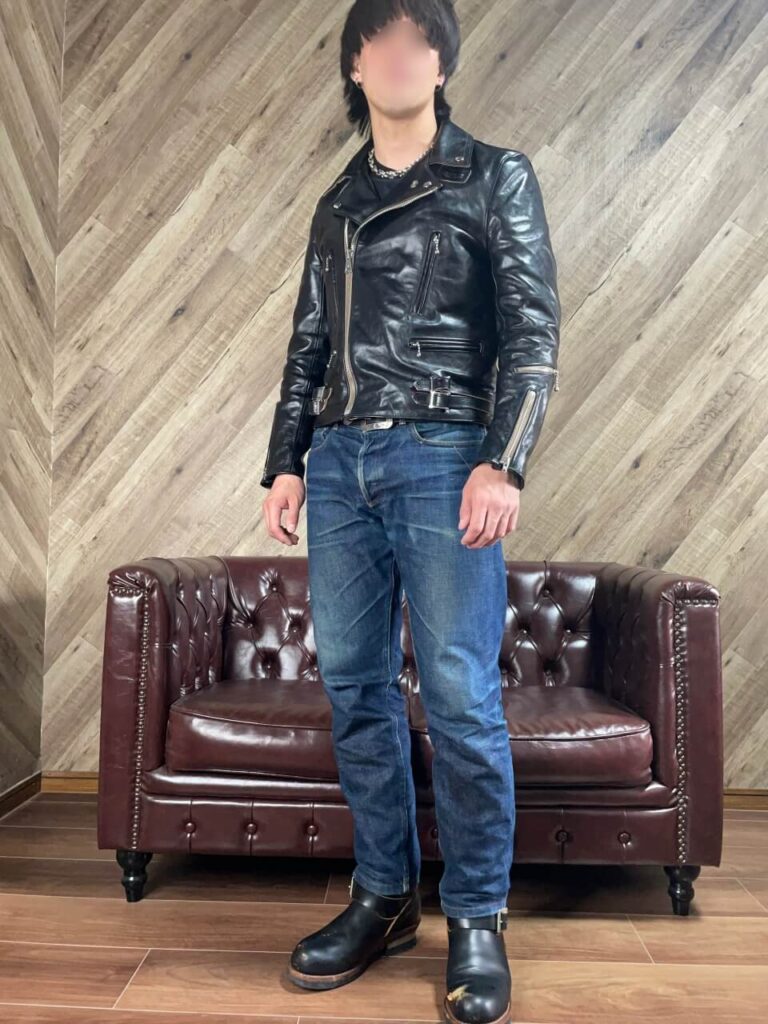 ルイスレザーライトニングとレッドウィング9268のコーディネイト