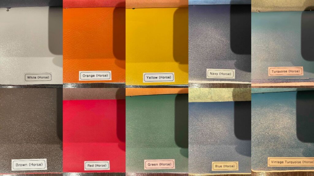 ルイスレザーのホースハイドカラーサンプル
