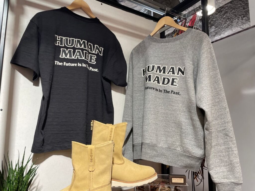 レッドウィング×ヒューマンメイドのコラボ(ペコス、スウェット、Tシャツ)