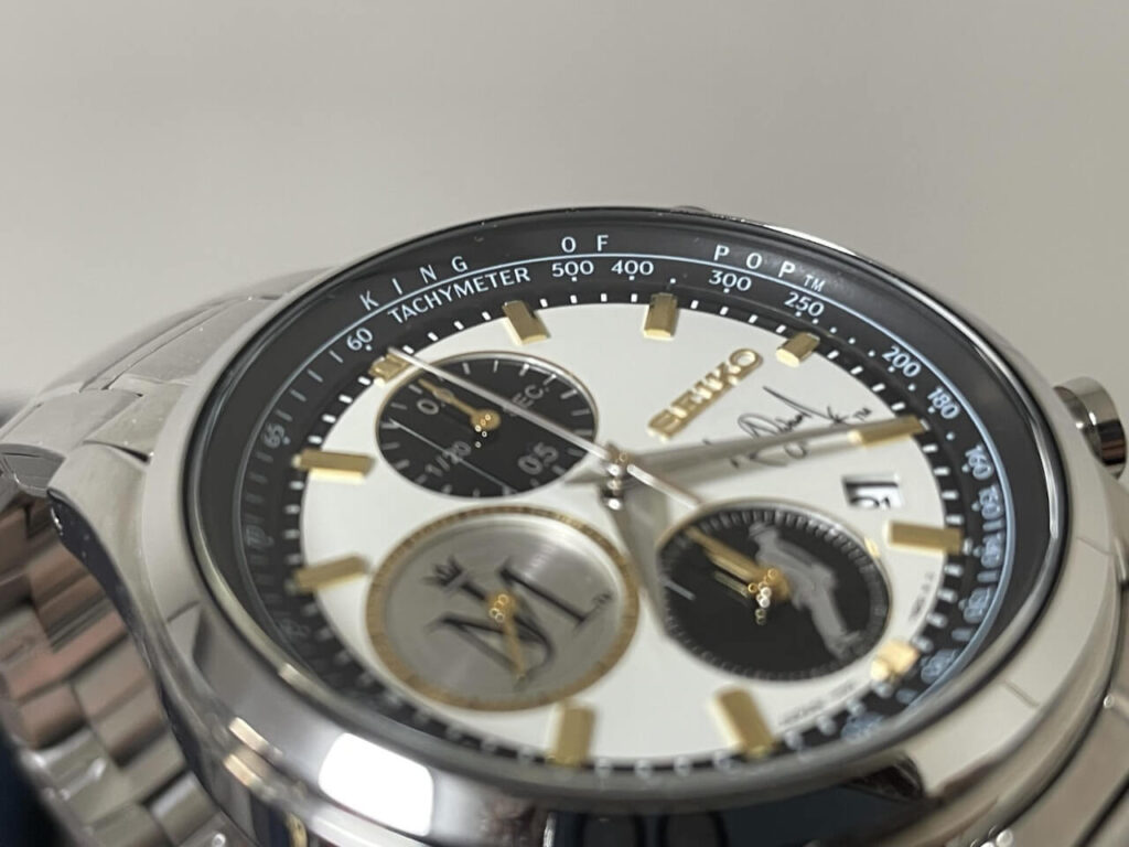 SEIKO WATCH×マイケルジャクソンのコラボレーションモデルの文字盤の縁