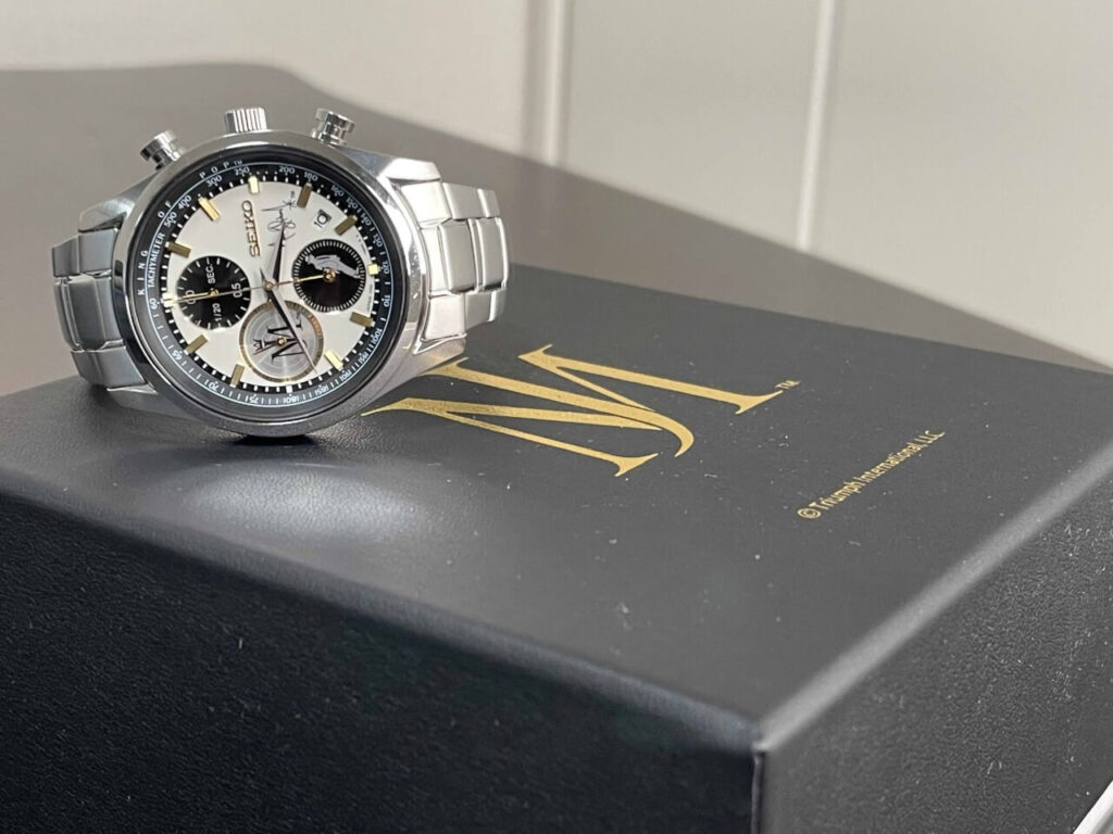 SEIKO WATCH×マイケルジャクソンのコラボレーションモデル本体と特製ボックス