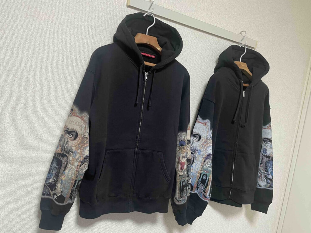 Supreme x Michael Jackson Dangerous Zip Up Hooded Sweatshirtの本物と偽物