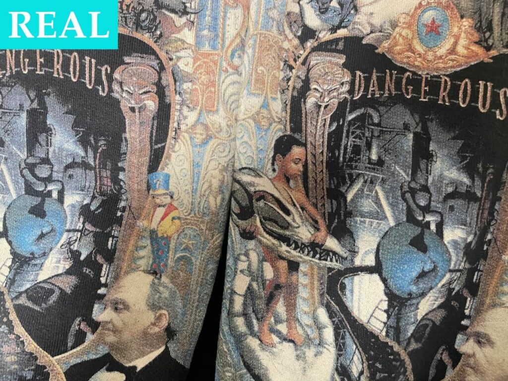 本物のSupreme x Michael Jackson Dangerous Zip Up Hooded Sweatshirtの袖プリント