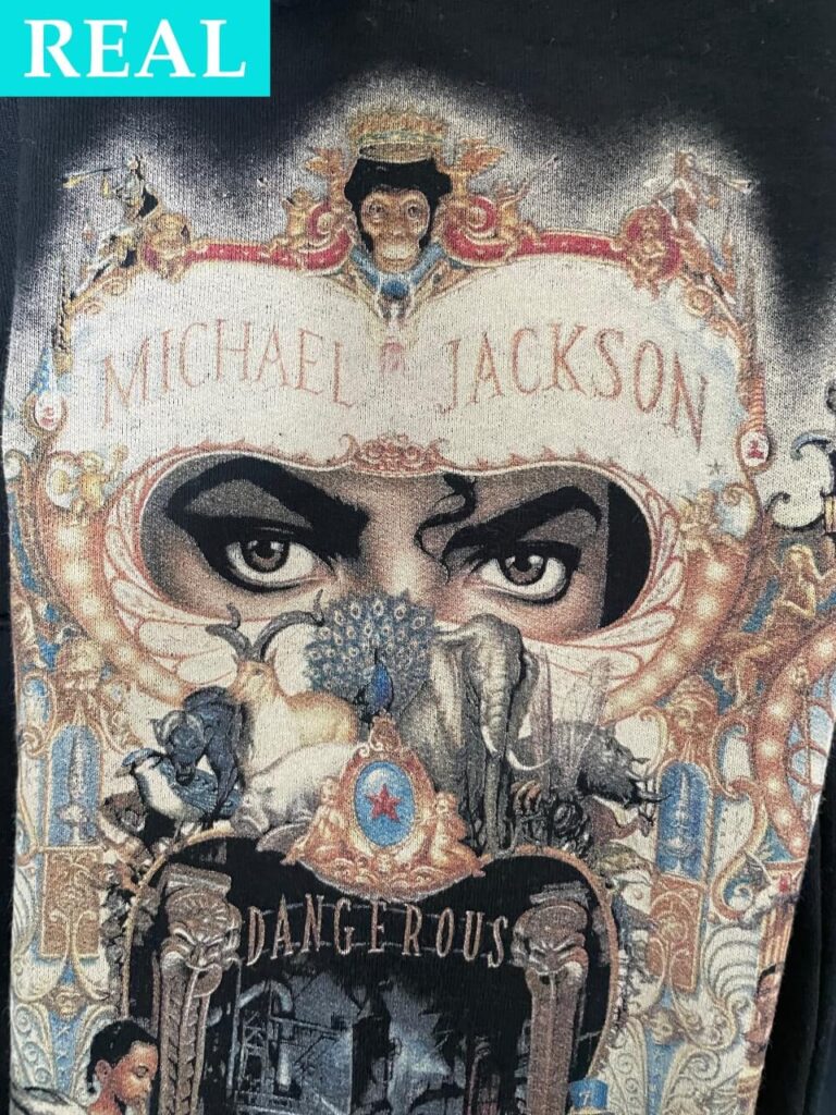 本物のSupreme x Michael Jackson Dangerous Zip Up Hooded Sweatshirtの袖プリント