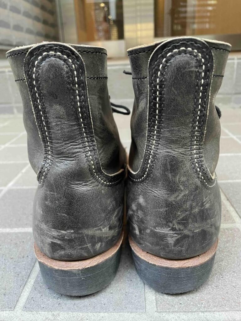 ブリガのシューツリーブーツタイプを入れた後のアイアンレンジャー