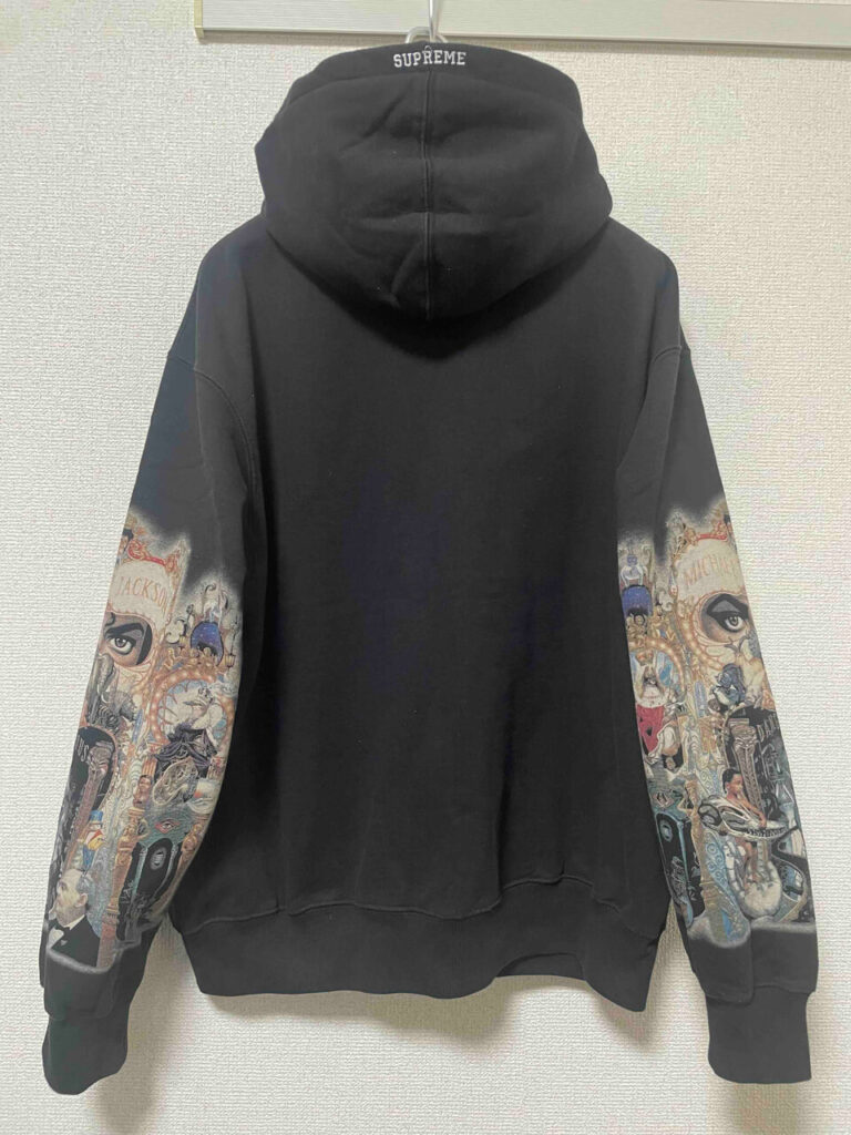 Supreme x Michael Jackson Dangerous Zip Up Hooded Sweatshirt(ブラック・後ろ)