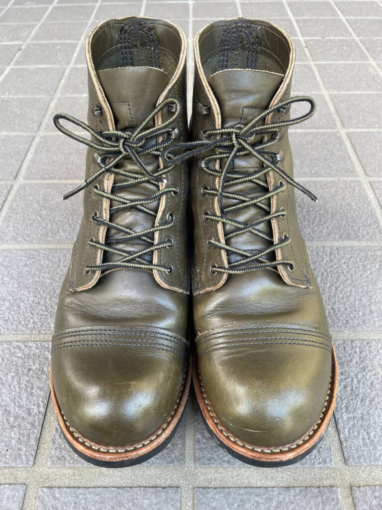手入れ後のアルパイン・ポーテージレザー(全体・正面)
